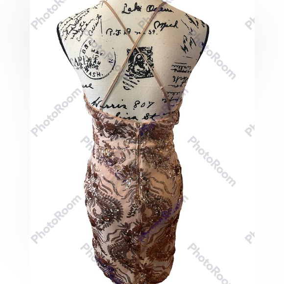 Simply Pink Sequin Cocktail Dress - Picture 3 of 6